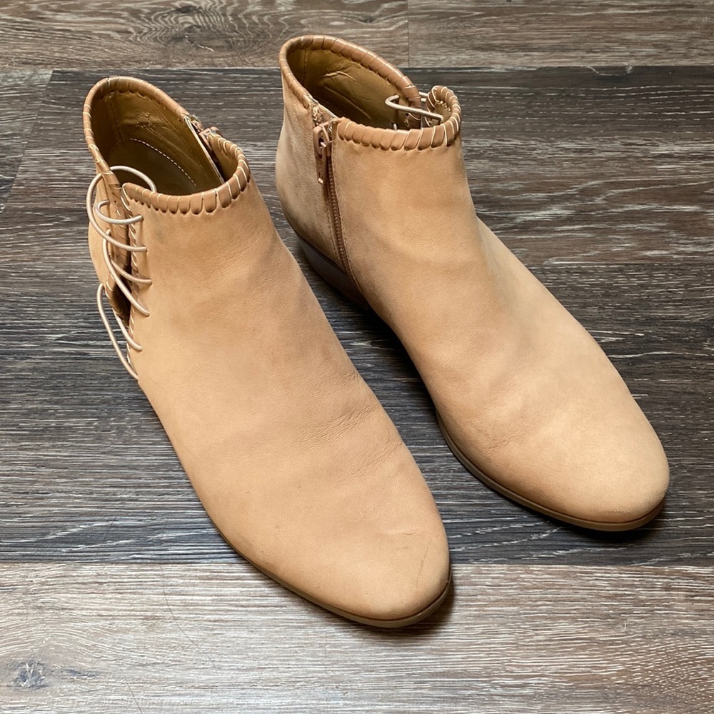 Jack Rogers Tan Leather Ankle Boots